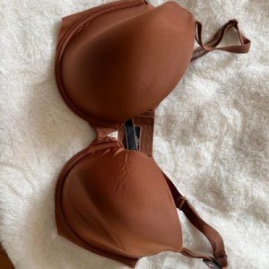 36DD Victoria's Secret brown lined demi bra